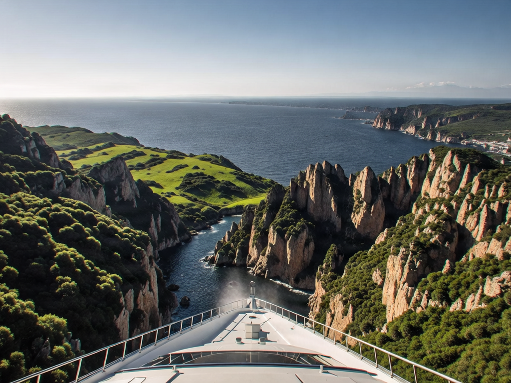 Bosphorus cruise heading toward the Black Sea with dramatic coastal scenery